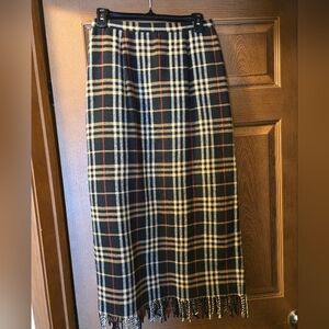 Briggs flannel maxi skirt